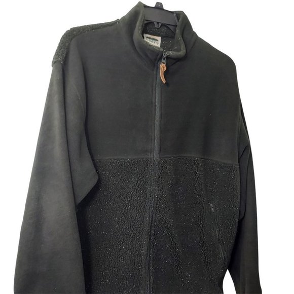 Northern Elements Canada Vintage Men's Large Green Fully Zip Heavy Fleece Jacket - Picture 2 of 6